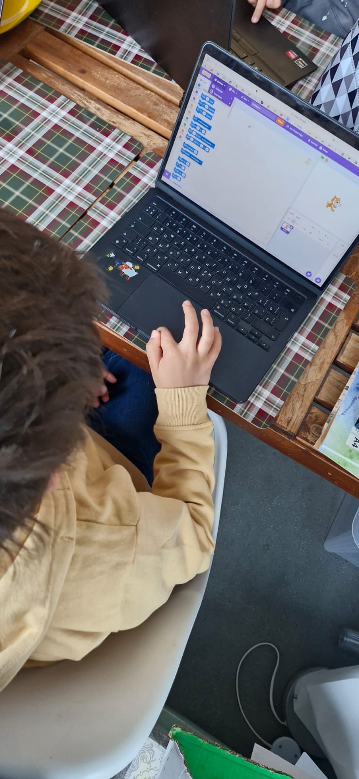 Students coding