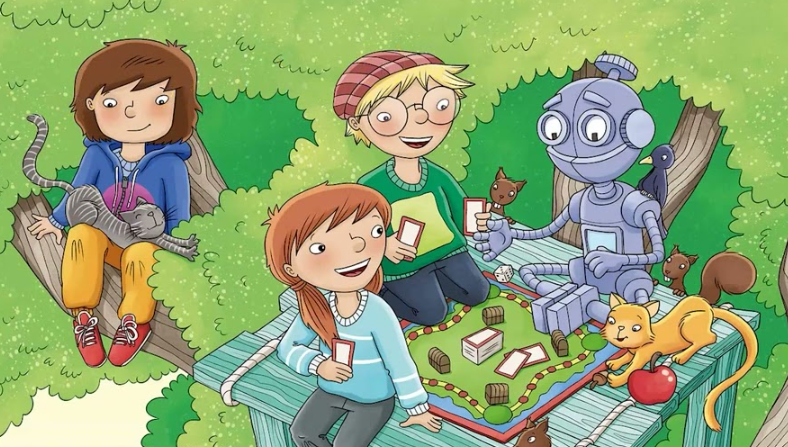 Teens learning with robots